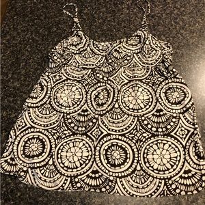 GAP brown and white tank top size M